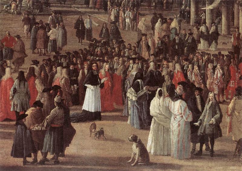 CARLEVARIS, Luca The Reception of Cardinal Cesar d Estrees (detail) Sweden oil painting art
